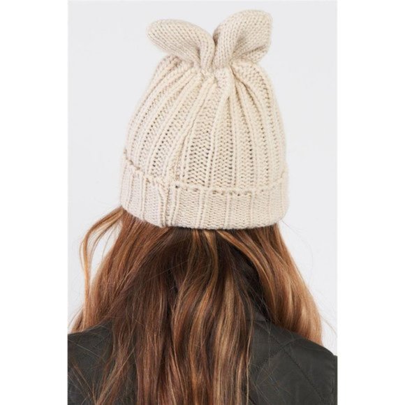 Bunny Ear Detail Beanie Cap - Picture 3 of 3